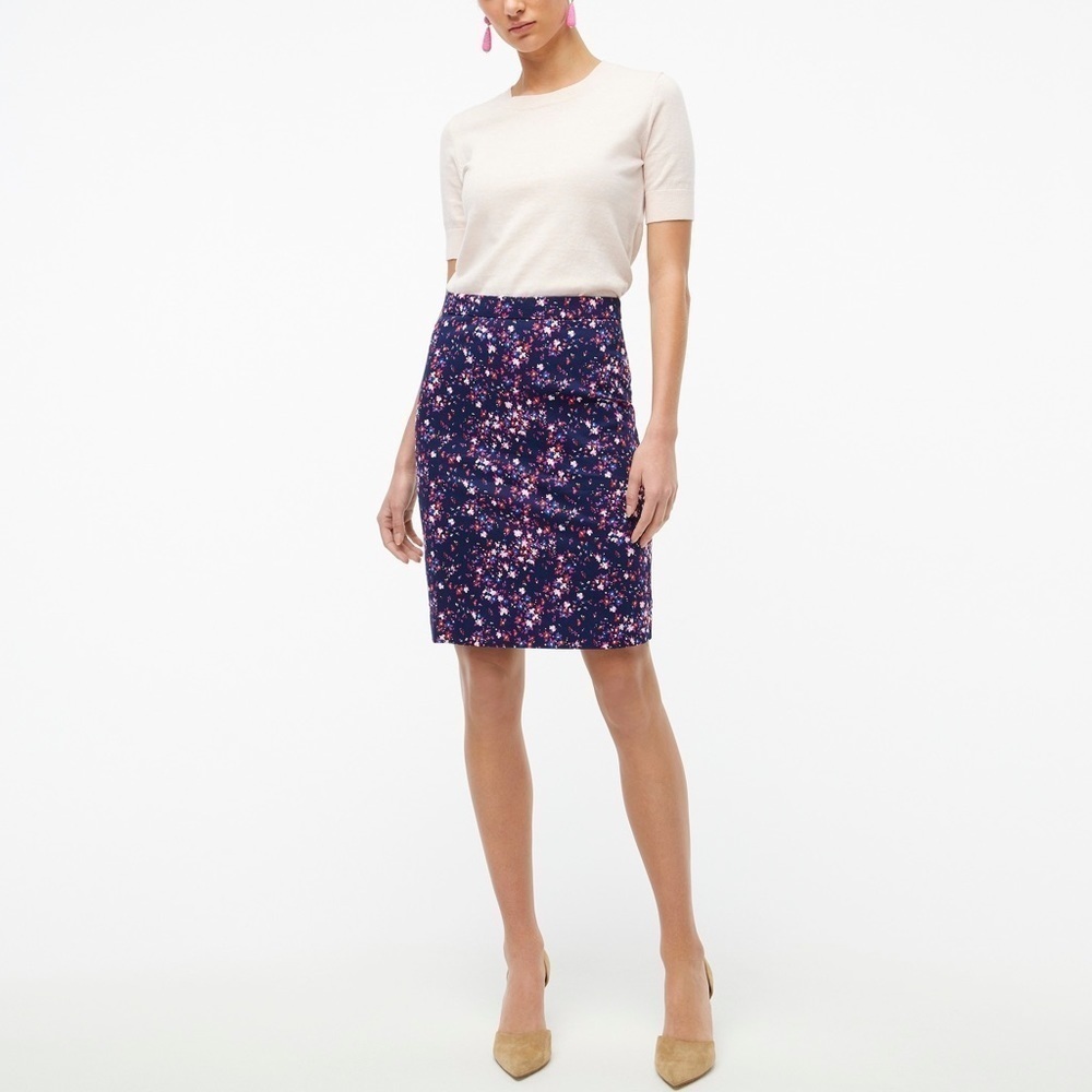 J crew Sateen pencil skirt